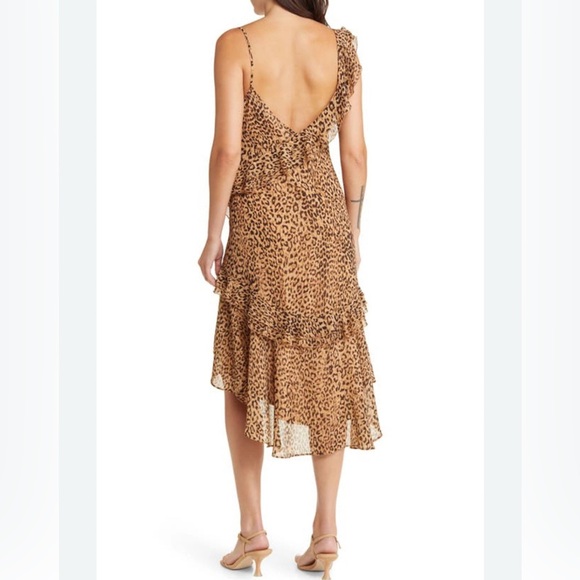 CHARLES HENRY | Tiered Leopard Print Ruffle Dress, Size M, NWT - Picture 13 of 16